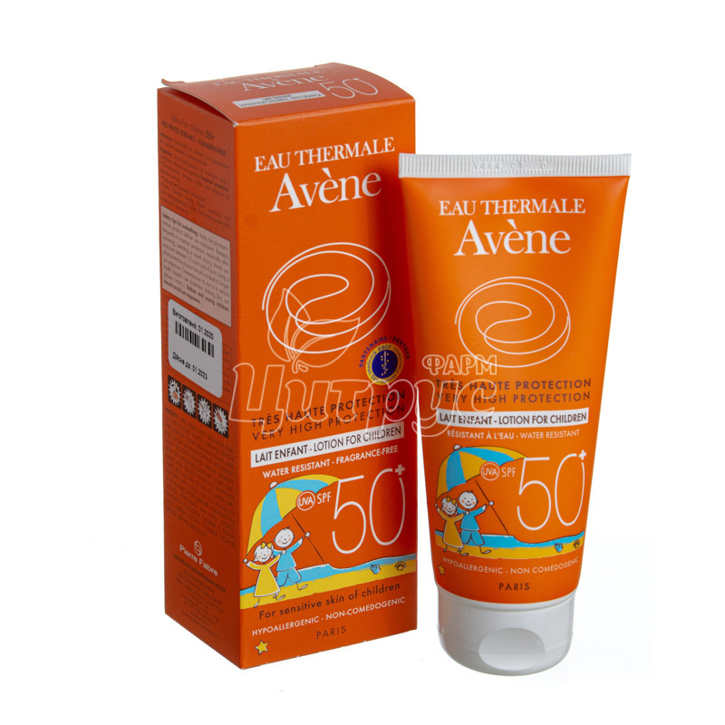 фото 1-1/Авен (Avene) Молочко сонцезахисне для дітей SPF 50+ 100 мл