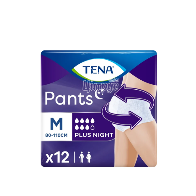 Підгузки-трусики для дорослих Тена (Tena) Пантс Найт Медіум (Pants Night Medium) 12 штук