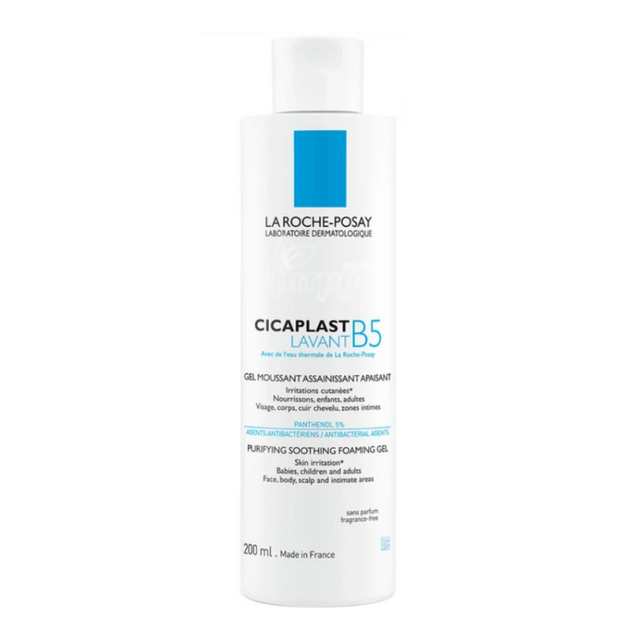 Ля Рош позе Цікапласт В5 (La Roche Posay Cicaplast B5) Гель очищуючий для шкіри і обличчя дітей і дорослих 200 мл