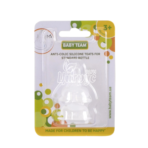 Соска Бебі Тім (Baby Team) силіконова класична 2 штук 2001