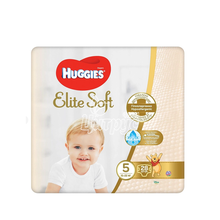 Підгузки Хагіс Елайт Софт (Huggies Elite Soft) 5 (15-22 кг) 28 штуки