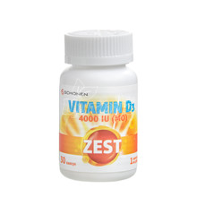 Зест (Zest) Витамин D3 4000 МЕ (Vitamin D3) капсулы 30 штук
