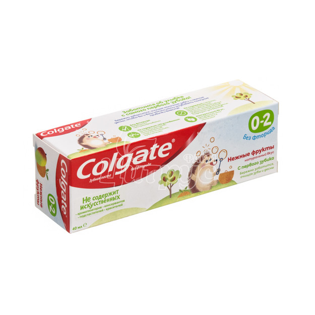 Зубна паста Колгейт (Colgate) без фториду дитяча з 0-2 років 40 мл