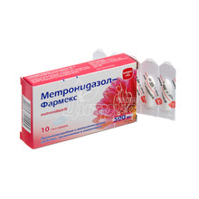 Метронідазол-Фармекс песарії 500 мг 10 штук