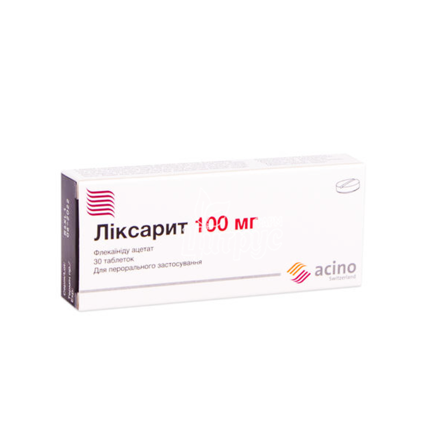 Ліксарит таблетки 100 мг 30 штук