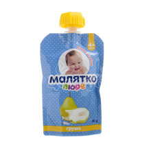 Пюре Малятко груша з 4 місяців 90 г