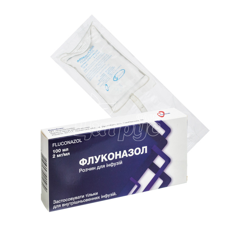 фото 1-1/Флуконазол розчин інфузії 2 мг / мл флакон 100мл