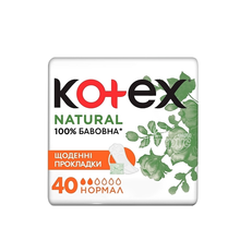 Прокладки Котекс (Kotex) Нейчерал Нормал (Natural Normal) 40 штук