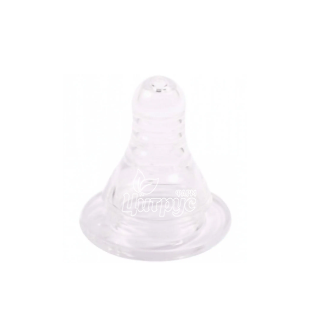 Соска Курносики силіконова кругла з 3 місяців розмір M 7031