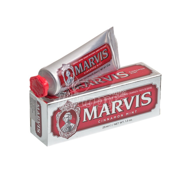Зубна паста Марвіс (Marvis) Кориця і Ментол (Cinnamon Mint) + фторид 25 мл