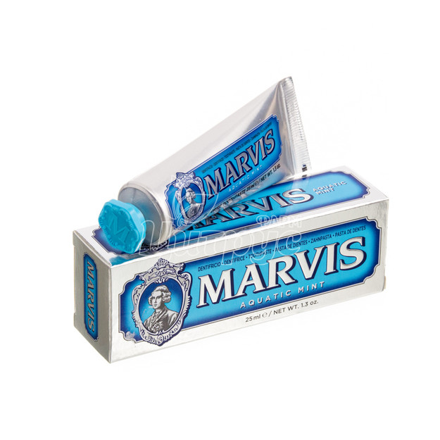 Зубна паста Марвіс (Marvis) Акватик Мінт (Aquatic Mint) + фторид 25 мл