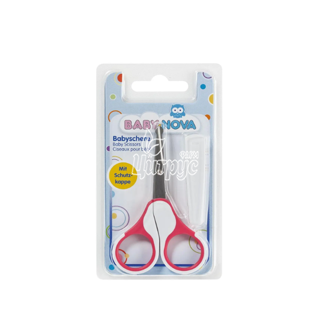 Ножиці дитячі безпечні з ковпачком рожеві 33338-1