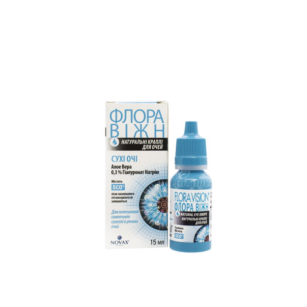 Флора Віжн Сухі очі краплі очні 15 мл флакон