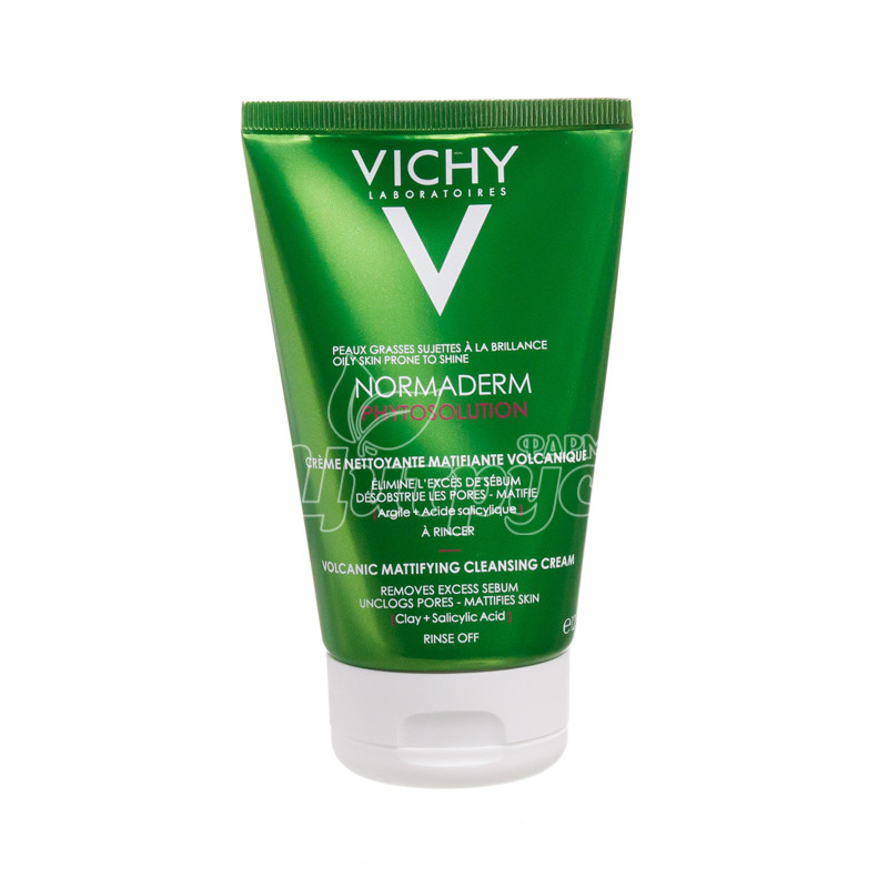 фото 1-1/Віші (Vichy) Нормадерм Фітосолюшг (Normaderm Phytosolution) Крем-гель зволожуючий для глибокого очищення жирної, схильної до недоліки шкіри 125 мл