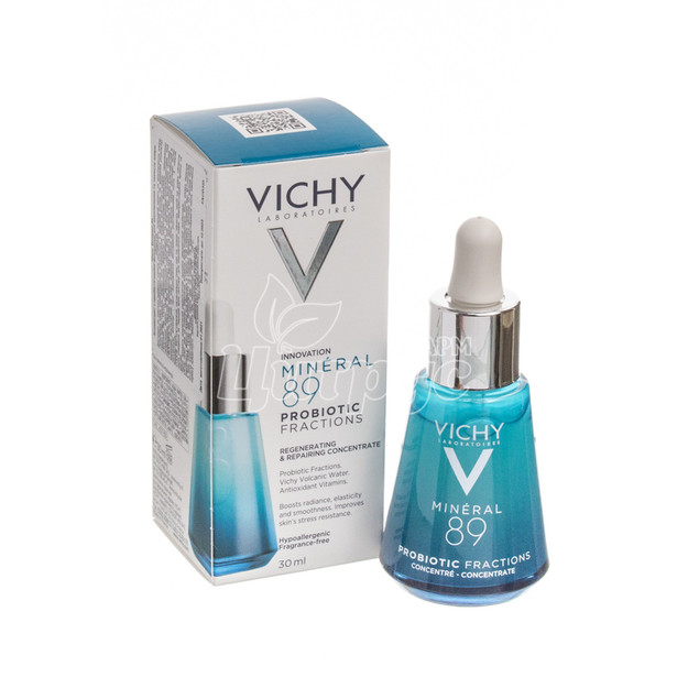Віши (Vichy) Мінерал 89 (Mineral 89) Концентрат з пробіотичними фракціями для відновлення і захисту шкіри 30 мл