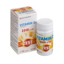 Зест (Zest)  Витамин D3 2000 МЕ (Vitamin D3)  капсулы 30 штук