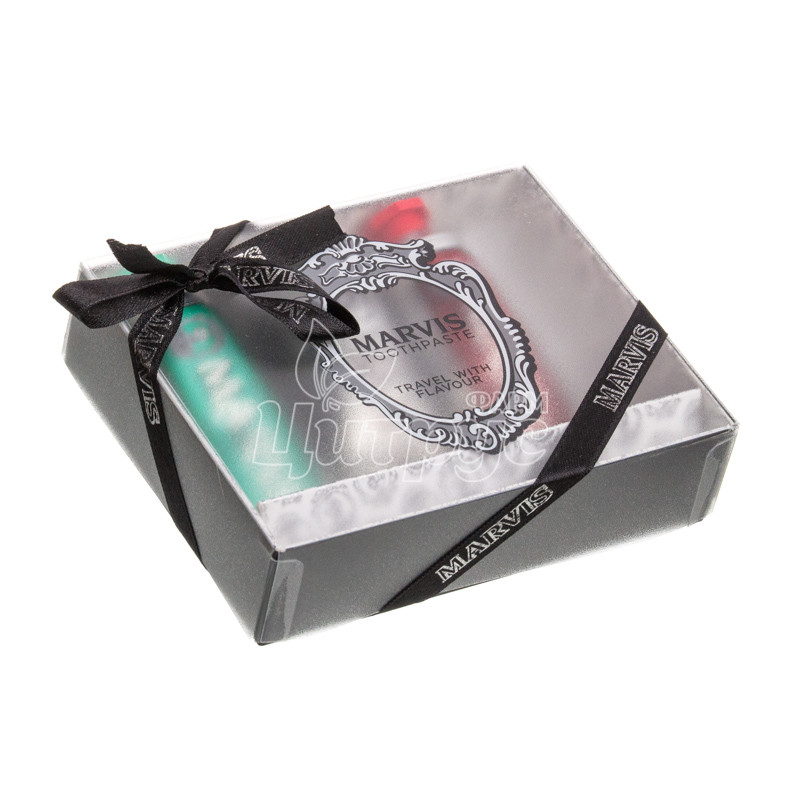 фото 1-2/Зубная паста Марвис (Marvis) Классическая отбеливающая корица набор 25 мл 3 штуки