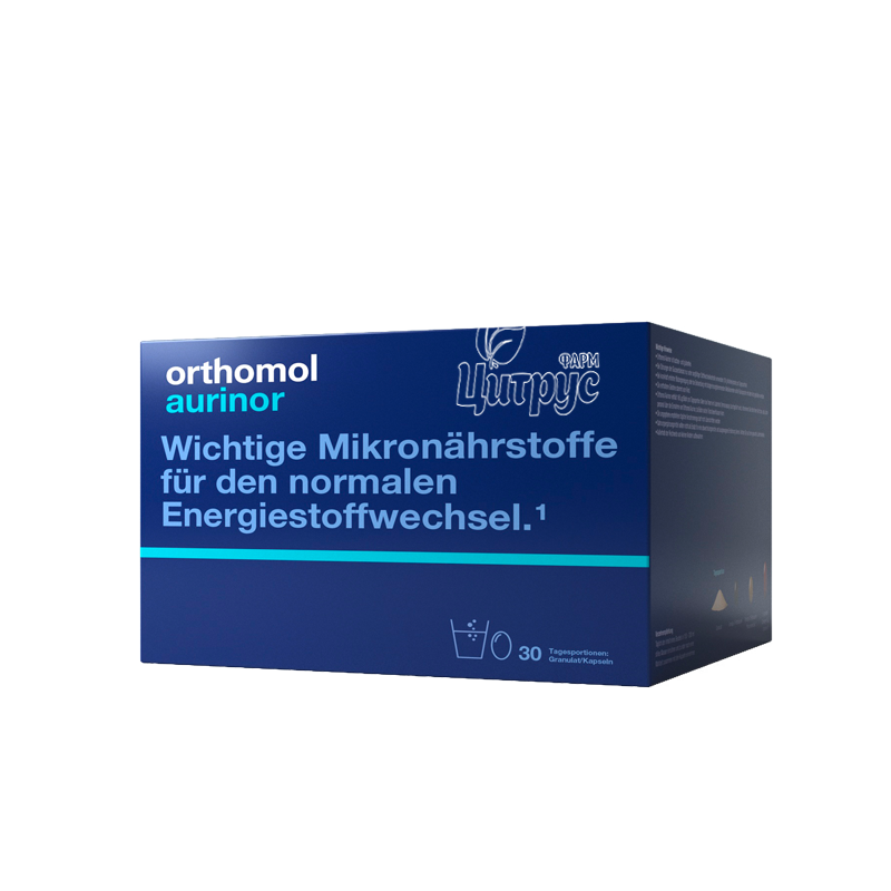 фото 1-2/Ортомол Аурінор 30 штук (Orthomol Aurinor) Набір гранули+капсули 