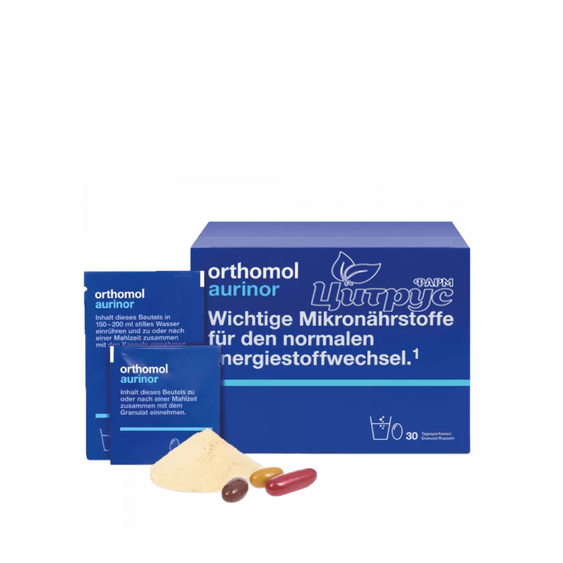 фото 1-1/Ортомол Аурінор 30 штук (Orthomol Aurinor) Набір гранули+капсули 