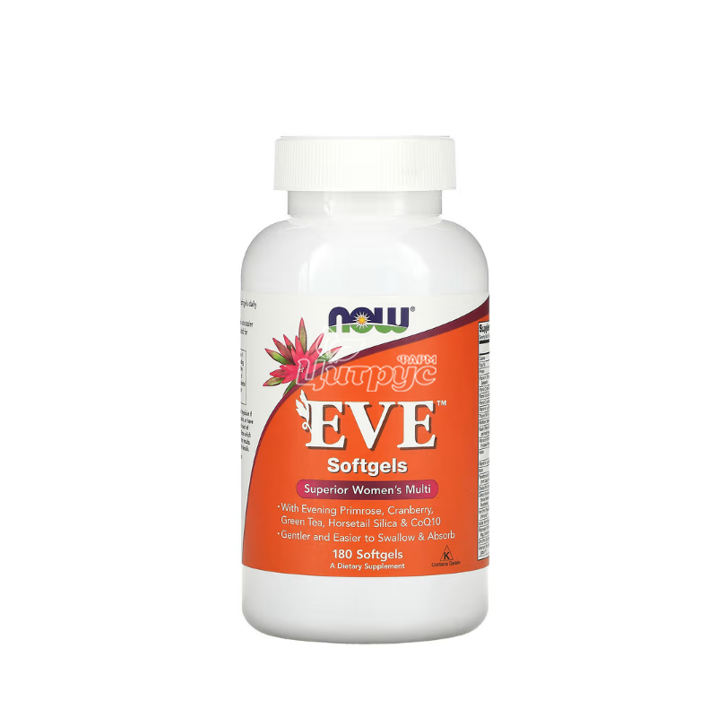 фото 1-1/Єва Мульти 180 штук Нау Фудс (Eve Multi Now Foods) Комплекс для жінок капсули гелеві