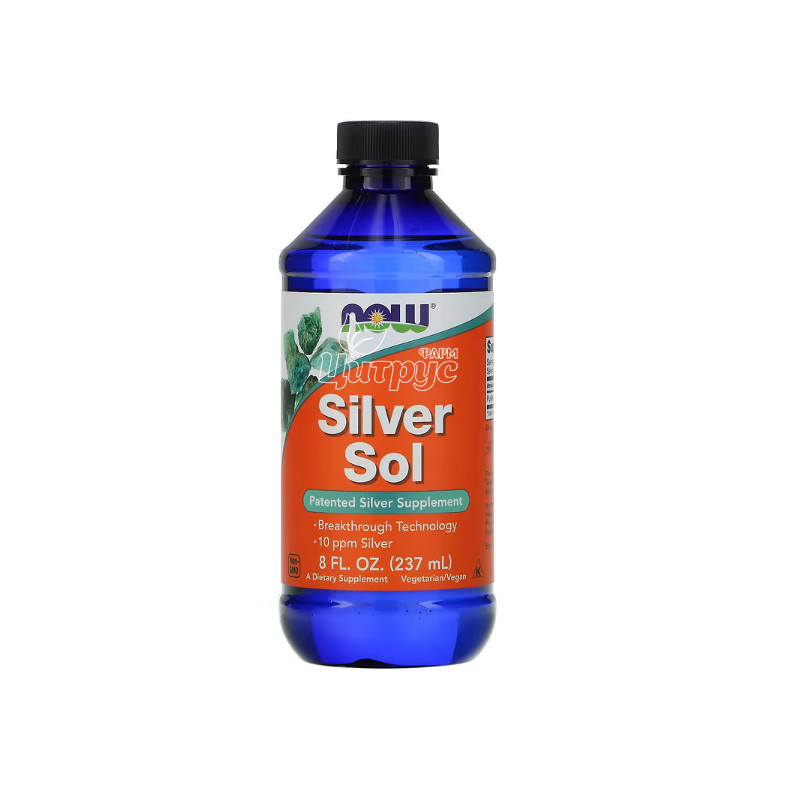 фото 1-1/Колоїдне срібло розчин 237 мл Нау Фудс (Silver Now Foods)