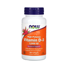 Вітамін Д3 високоефективний Нау Фудс  (Vitamin D3  Now Foods) капсули гелеві 1000 МО 180 штук