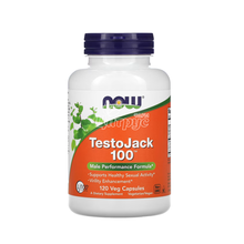 Тестоджек Нау Фудс (TestoJack Now Foods) Підтримка чоловічого здоров*я капсули вегетеріанські 100 мг 120 штук
