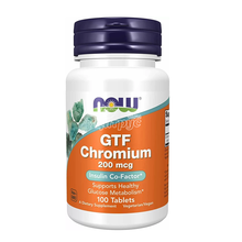 Хром GTF Нау Фудс (Chromium Now Foods) таблетки 200 мкг 100 штук