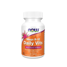 Мега B-12 Дейли Віт Мульти 60 штук Нау Фудс (Mega B-12 Daily Vits Multi Now Foods) таблетки