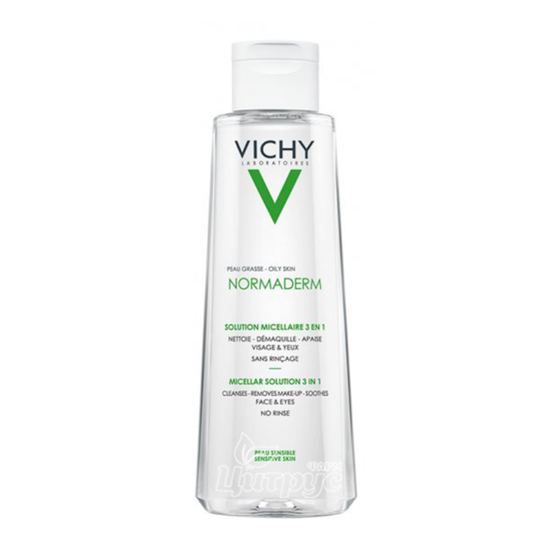 Віши Нормадерм (Vichy Normaderm) Міцелярна вода для очищення проблемної чутливої шкіри обличчя 200 мл
