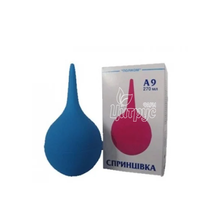 Спринцівка А-9 з м*яким наконечником 270 мл в картонній упаковці