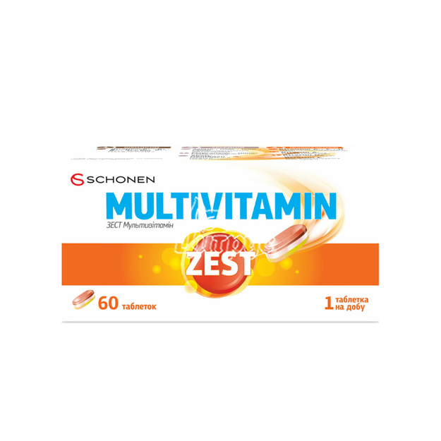 Зест (Zest) Мультивітамін таблетки 60 штук