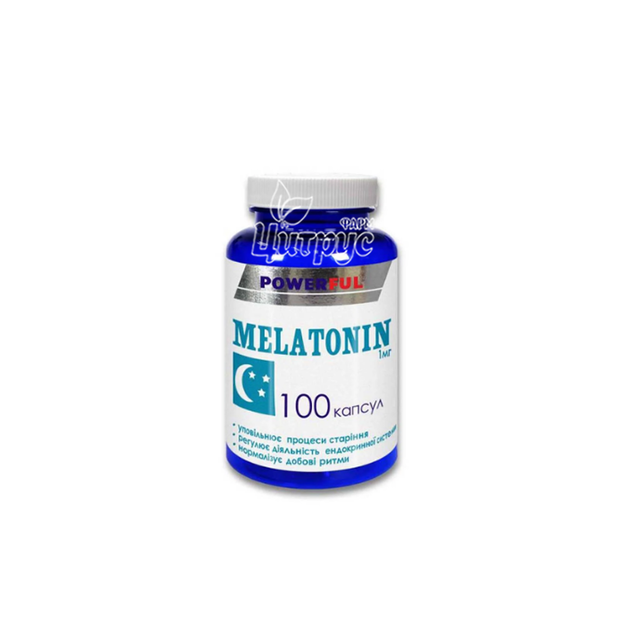 Мелатонін POWERFUL капсули 1 мг/1 г 100 штук