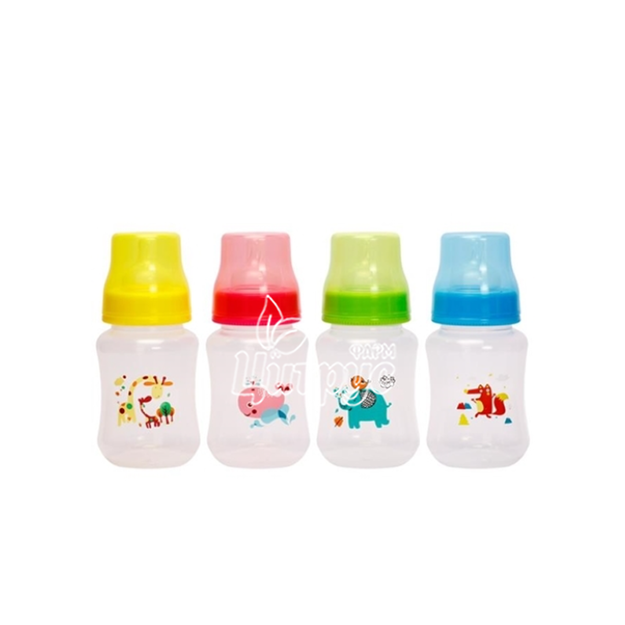 Пляшка Курносики з широким горлом та силіконовою соскою 250 мл 7006
