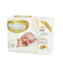 Підгузки для дітей Хаггіс (Huggies) Еліт Софт (Elite Soft) 1 (2-5 кг) 27 штук