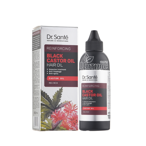 Олія для волосся Доктор Санте (Dr. Sante) Чорна касторова олія (Black Castor Oil) 100 мл 