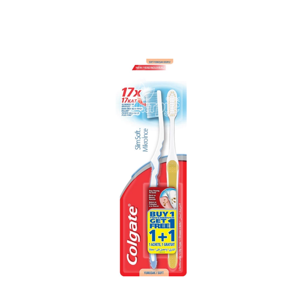 Зубна щітка Колгейт (Colgate) Шовкові нитки 1+1 м*яка 