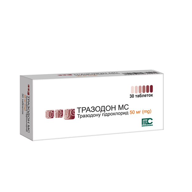 Тразодон МС таблетки 50 мг 30 штук