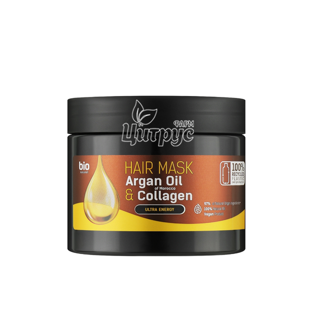 Маска для волосся Біо Натурель (Bio Naturell) Арганова олія та колаген (Argan Oil of Morocco & Collagen) Для всіх типів волосся 295 мл