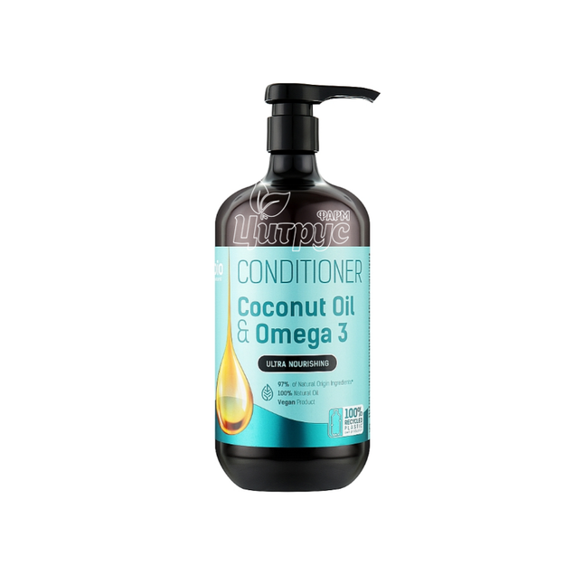 Кондиціонер для волосся Біо Натурель (Bio Naturell) Кокосова олія з Омегою 3 946 мл