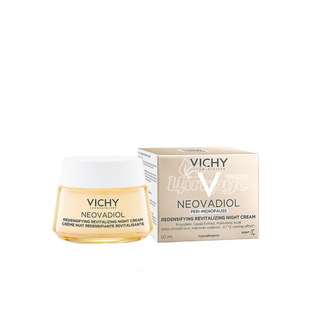 Віши Неовадіол (Vichy Neovadiol Night) Нічний активіковий крем з охолоджуючим ефектом  для збільшення щільності та відновлення тонусу шкіри обличчя