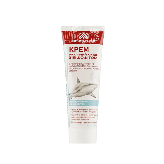 Крем Карпатська Сила Акулячий хрящ з бішофітом 100 мл