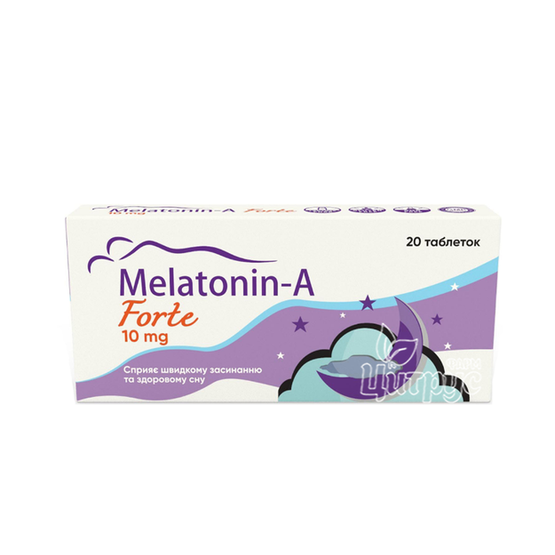 Мелатонін-А Форте таблетки 20 штук