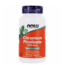Хром Піколінат Нау Фудс (Chromium Picolinate Now Foods) капсули вегетеріанські 200 мкг 100 штук