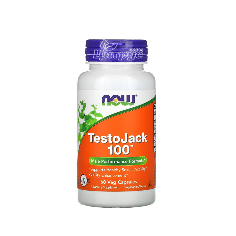 фото 1-1/Тестоджек Нау Фудс (TestoJack Now Foods) Підтримка чоловічого здоров*я капсули вегетеріанські 100 мг 60 штук