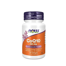 Коензим Q10 50 мг + Вітамін E Нау Фудс (CoQ10+Vitamin E Now Foods) Підтримка серцево-судинної системи капсули гелеві 50 штук