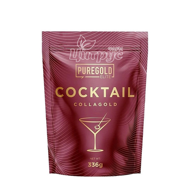Колаголд Коктейль Пьюр Голд (CollaGold Coctail Pure Gold) порошок колагену зі смаком полуничного дайкірі 336 г