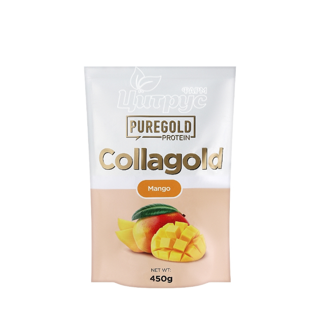 Колаголд Пьюр Голд (CollaGold Pure Gold) порошок колагену зі смаком манго 450 г