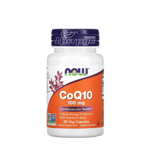 Коензим Q10 Нау Фудс (Coenzyme Q10 Now Foods) Підтримка серцево-судинної системи капсули вегетеріанські 100 мг 30 штук