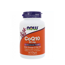 Коензим Q10 60 мг + Омега 3 Нау Фудс (CoQ10+Omega 3 Now Foods) Підтримка серцево-судинної системи капсули вегетеріанські 120 штук